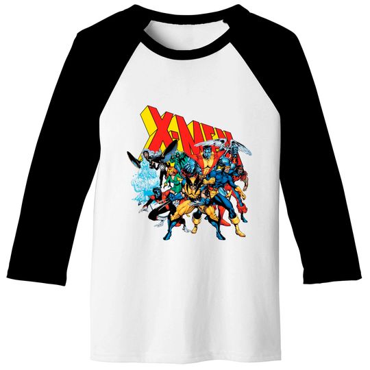 Cartoon Baseball Tees Marvel X-Men Animated Series Retro 90s