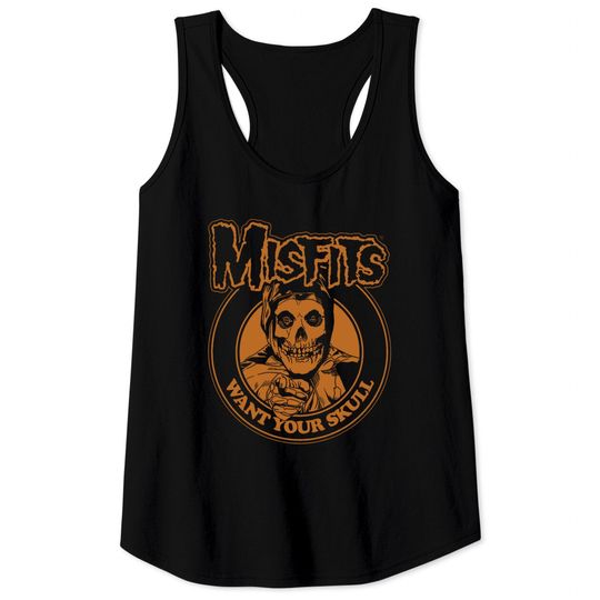 Misfits Unisex Tank Tops: Want Your Skull