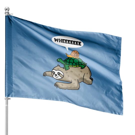 Discover Turtle House Flags Sloth Turtle Snail