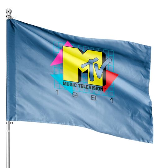 MTV Music Television 1981 Logo House Flags