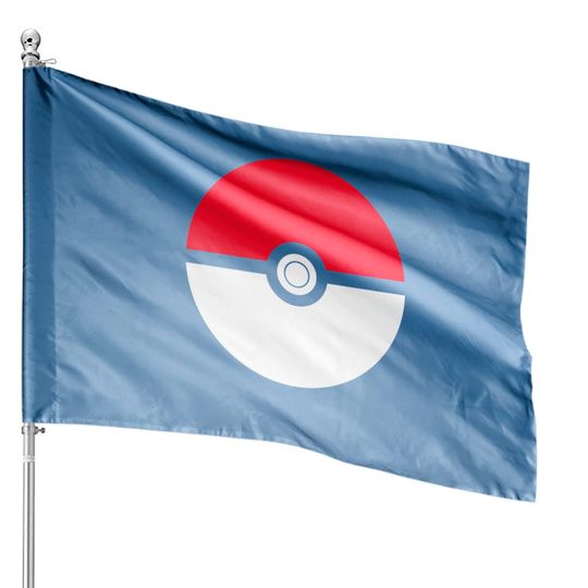 PKM Boys' Big Poket mons Pokeball House Flags