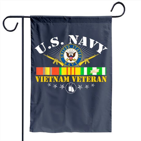 Us Navy Vietnam Veteran Usa Flag Vietnam Vet Flag Garden Flag