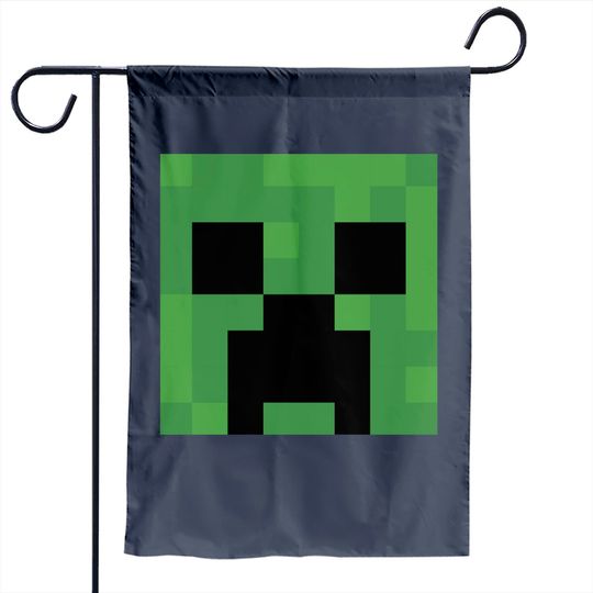 Minecraft Creeper Big Face Garden Flag