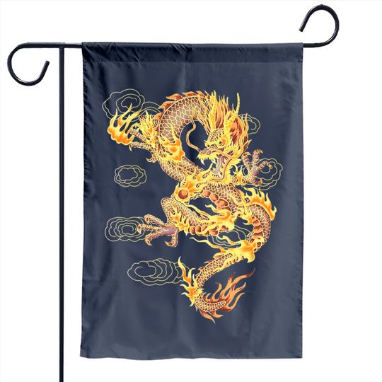 Traditional Chinese Dragon Symbol Of Power And Strength Garden Flag