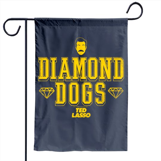 Ted Lasso Diamond Dogs Logo Garden Flag