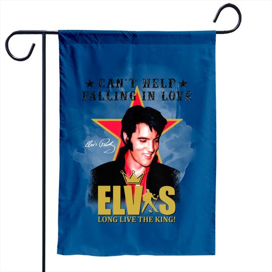 Elvis Presley Can't Help Falling In Love Garden Flag