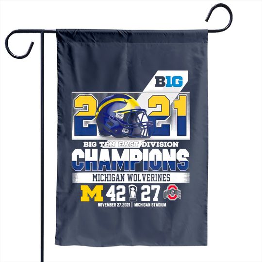 Michigan Wolverines Football Big Ten Conference Champions 2021 Garden Flag