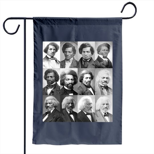 Life Of Frederick Douglass Garden Flag-retro Black History Month Garden Flag