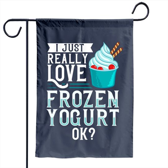Frozen Yogurt Froyo Recipes Machine Ice Cream Garden Flag