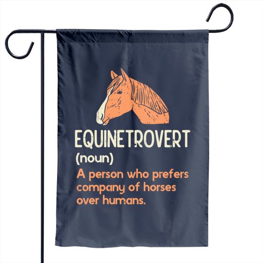 Fun Horse Lover Gifts | Funny Meme Saying Horse Definition Garden Flag