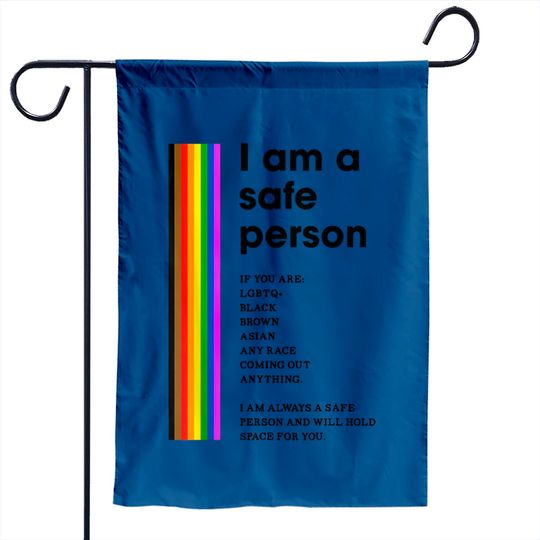 I Am A Safe Person Lgbtq Ally Safe Space Pride Rainbow Flag Garden Flag