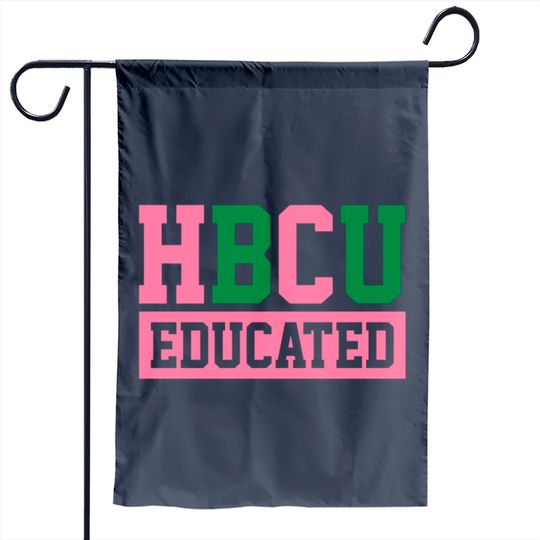 Hbcu Educated 1908 Pink And Green Aka Garden Flag Garden Flag