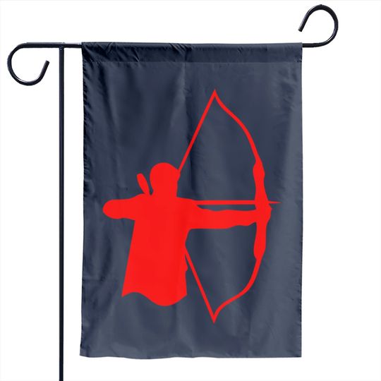 Discover Archery Logo Garden Flag