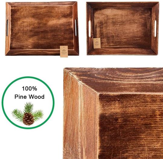 Wooden Table  Serving Tray Wooden