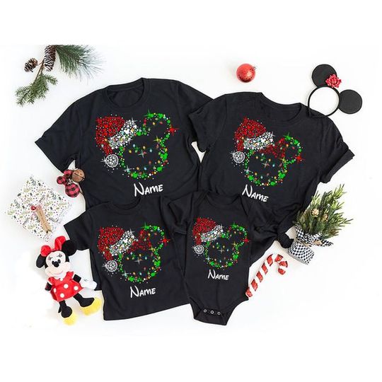 Discover Disney Christmas Mickey's Very Merry Christmas Party Family Matching Custom T-Shirt