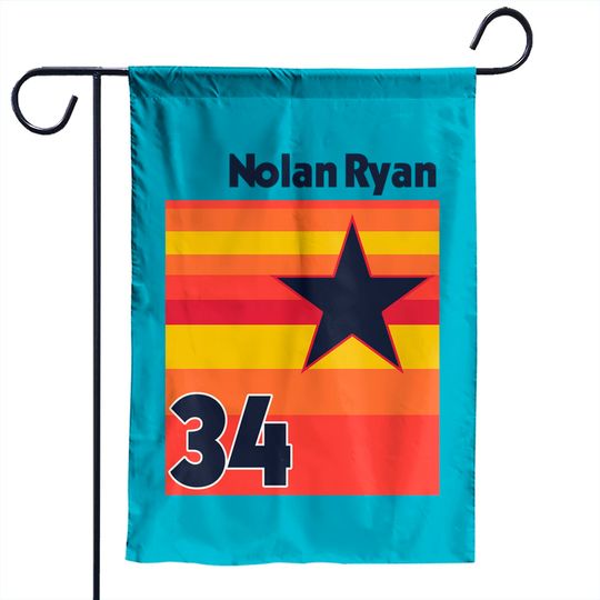 Retro Nolan Ryan Uniform Tribute - Baseball Lover - Garden Flag