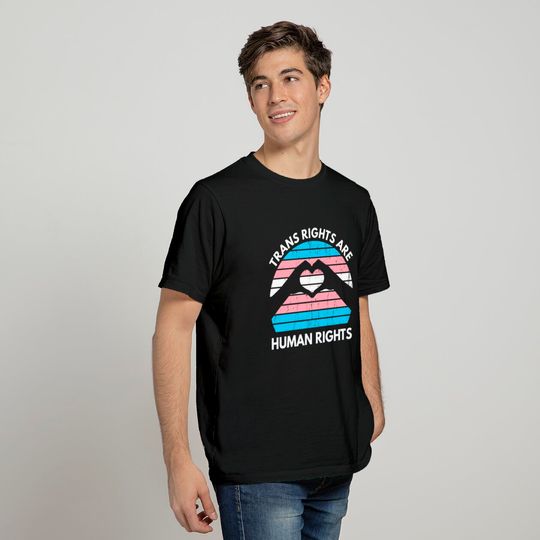 Trans Rights Are Human Rights LGBQT Transgender T-Shirt