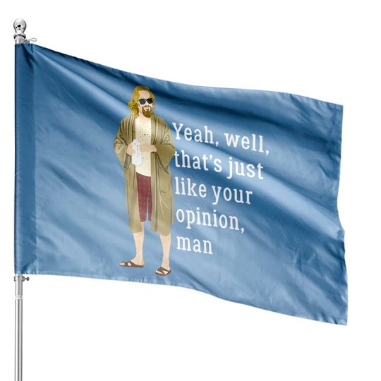 The Big Lebowski The Dude Yeah House Flag