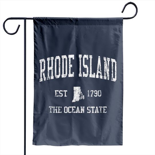 Rhode Island Vintage Sports Ri Design Garden Flag