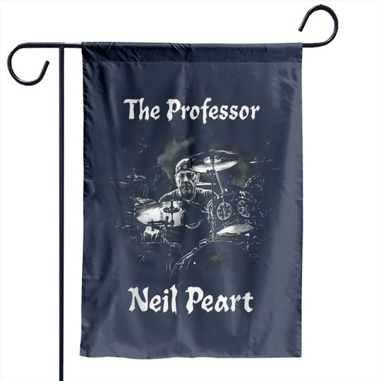 Neil Peart The Drumming Professor-rush Drummer Garden Flag