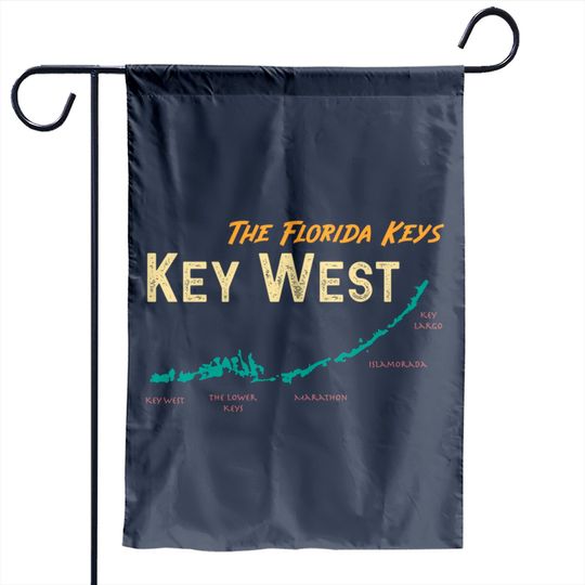 Florida Keys Map Key West Garden Flag
