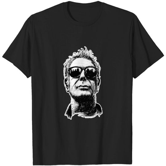 Anthony Bourdain Retro Black - Anthony Bourdain - T-Shirt