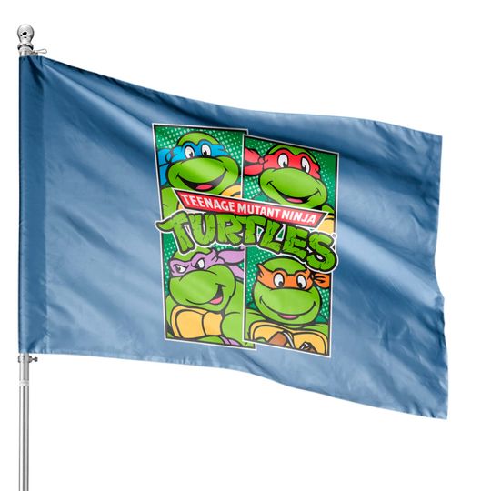 Discover Teenage Mutant Ninja Turtles Paneled Characters House Flag