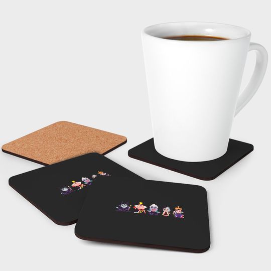Disney Villains Kawaii Chibi Evil Queens Coasters