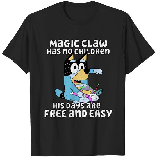 Discover BlueyDad Bandit Magic Claw Quote Dad T Shirt T-Shirts