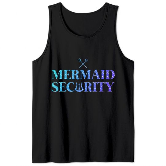 Merman Mermaid Security Tank Tops Tank Tops