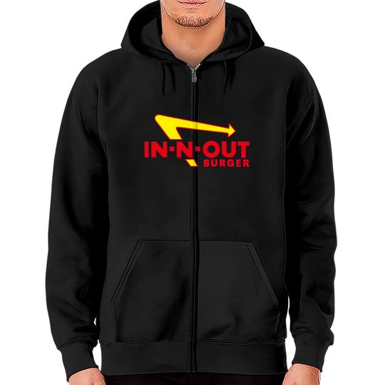 In N Out Burger Zip Hoodies