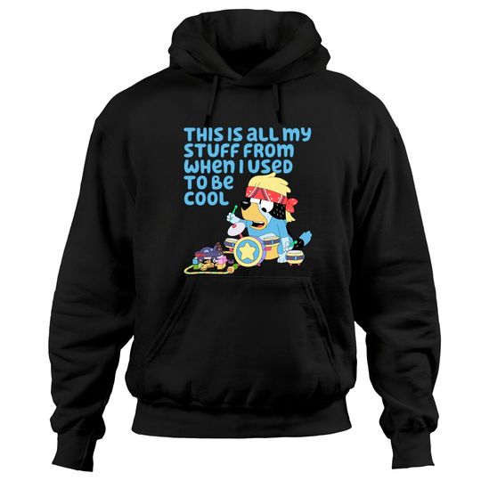 BlueyDad Bandit When I Used To Be Cool Quote Dad Hoodies