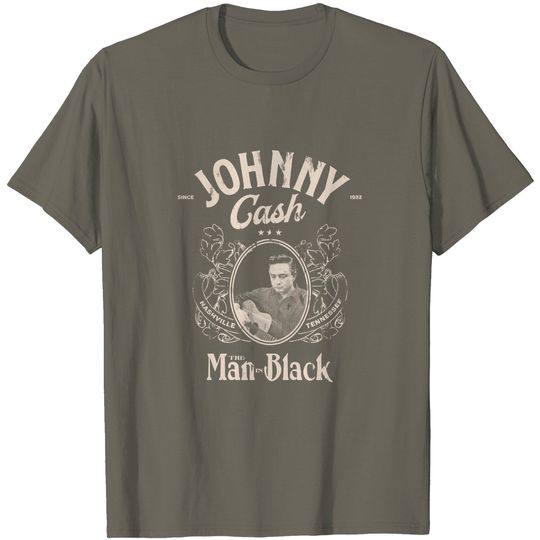 Johnny Cash The Man in Black Graphic T-Shirt