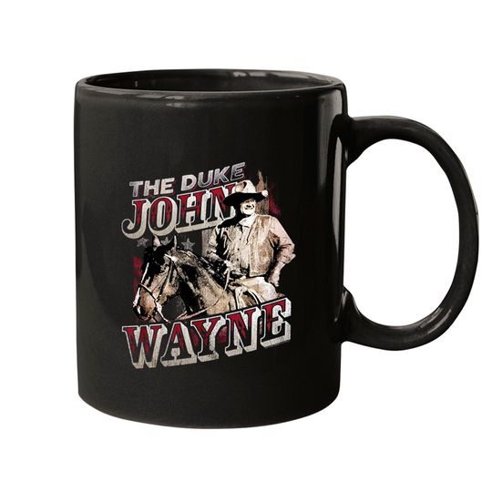 John Wayne American Legend Hollywood Actor The Duke on Horse Mugs