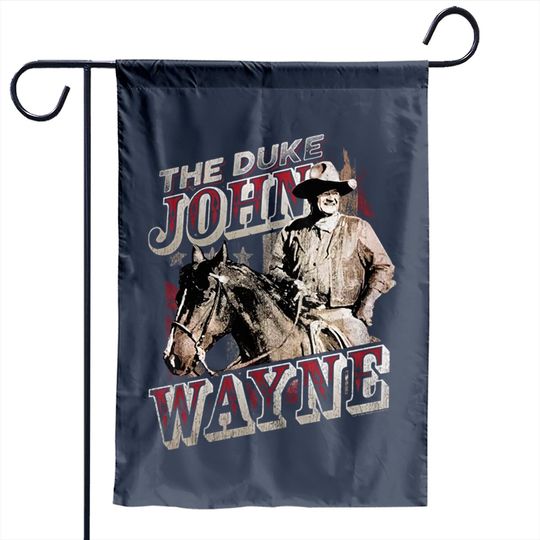 John Wayne American Legend Hollywood Actor The Duke on Horse Garden Flags