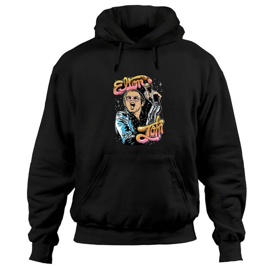 Vintage Elton John On Stage Hoodies