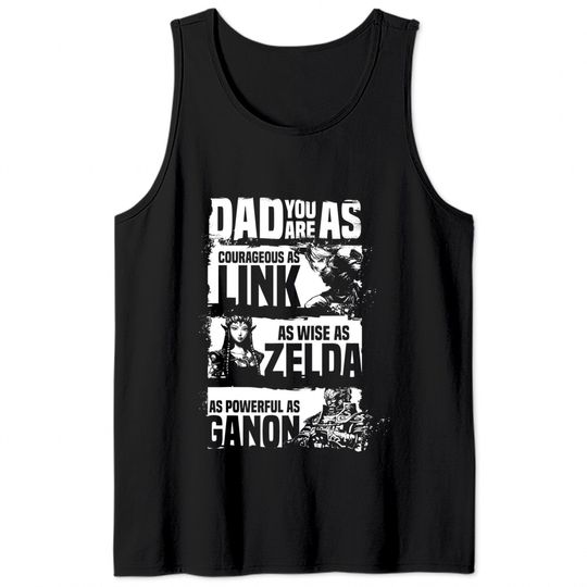 Nintendo Legend Of Zelda Dad You Are As Graphic Tank Tops