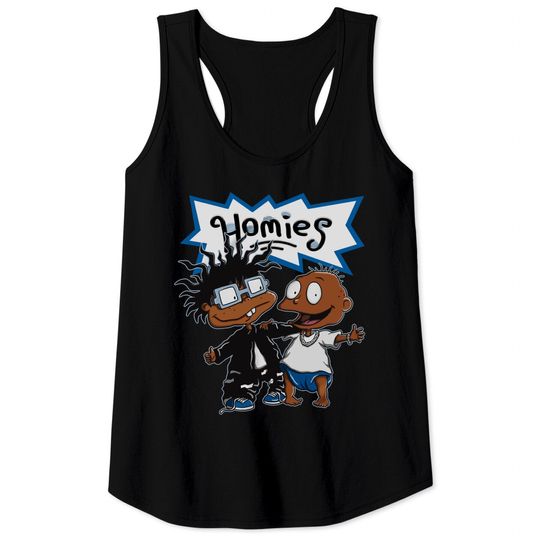 Homies Rugrats Match Jordan 5 Retro Racer Blue Tank Tops