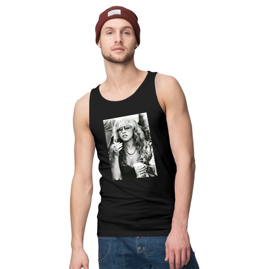 Stevie Nicks Smoking Young Style Tank Tops