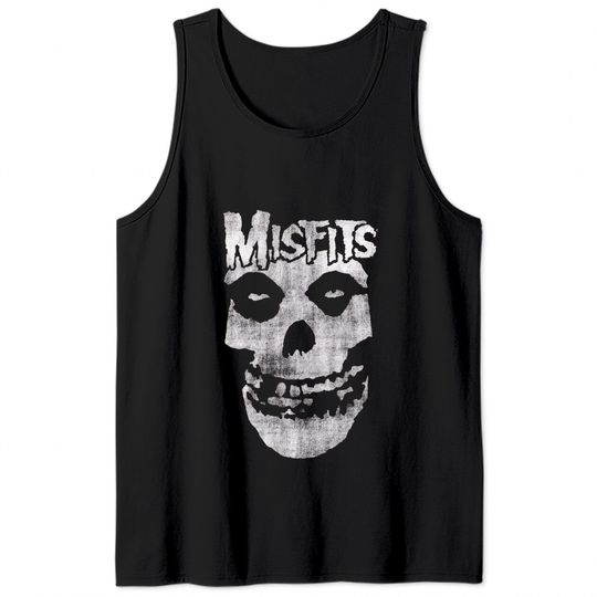 Misfits Distressed Skull Tank Tops