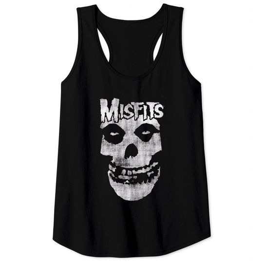 Misfits Distressed Skull Tank Tops