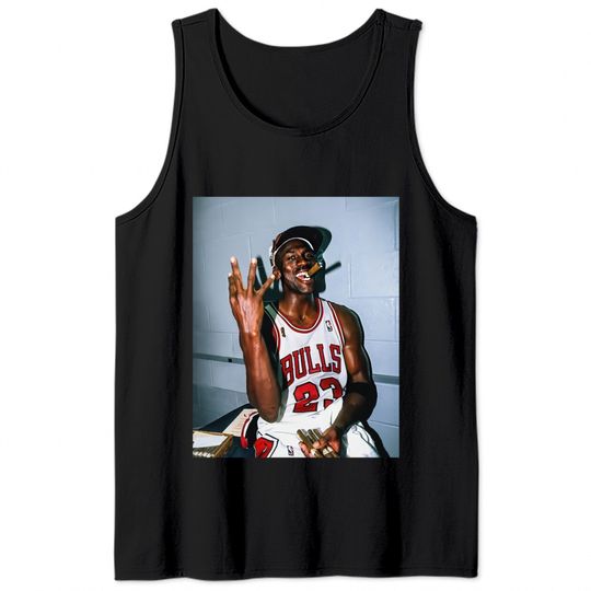Vintage Michael Jordan Threepeat Men's Tank Tops