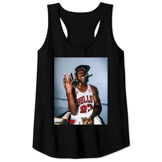 Vintage Michael Jordan Threepeat Men's Tank Tops