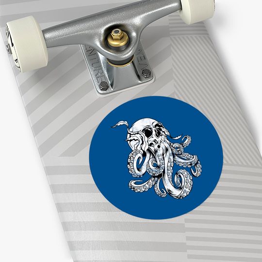 Octopus Skull Monster Kraken Cthulhu Skull Sticker