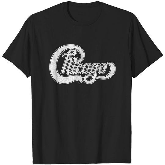 Chicago / Retro Styled Faded Design (White) - Chicago - T-Shirt