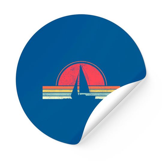 Sailing - Vintage Retro Sailboat Boating Boat Sailor Sticker