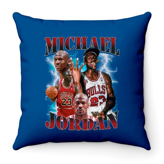 Michael Jordan Vintage Inspired  Throw Pillows