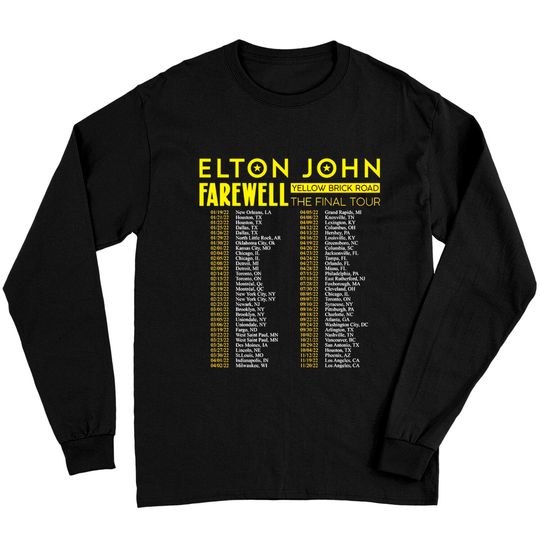 Elton John Farewell Tour 2022 Long Sleeves