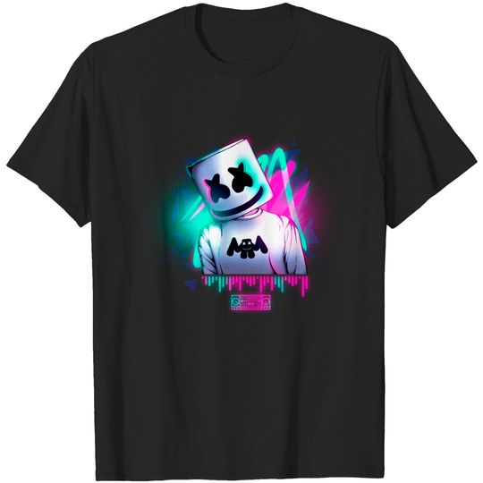 Marshmello \\ neon sound - Marshmello - T-Shirt