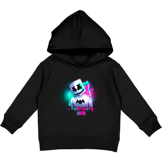 Marshmello \\ neon sound - Marshmello - Kids Pullover Hoodies